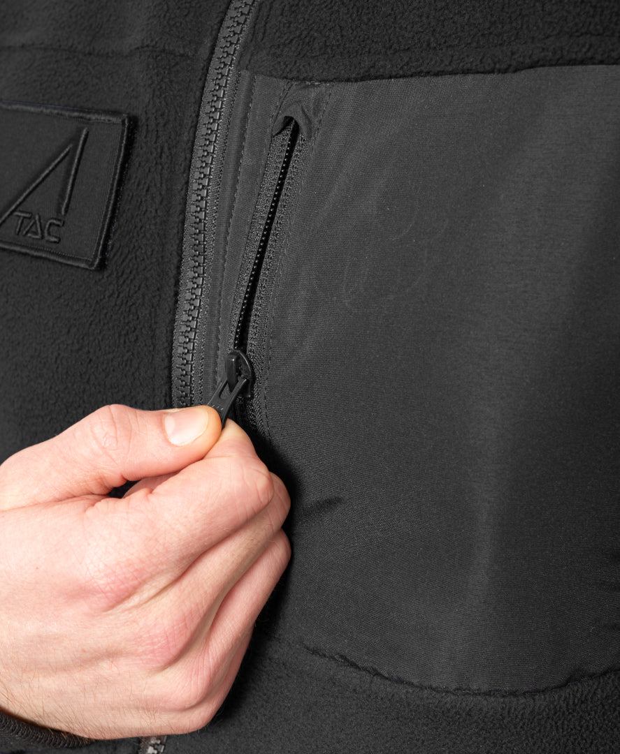 ACE Schakal Fleece-Jacke Slim Fit - taktisch & wärmend - perfekt für Airsoft, Paintball, Trekking & Outdoor