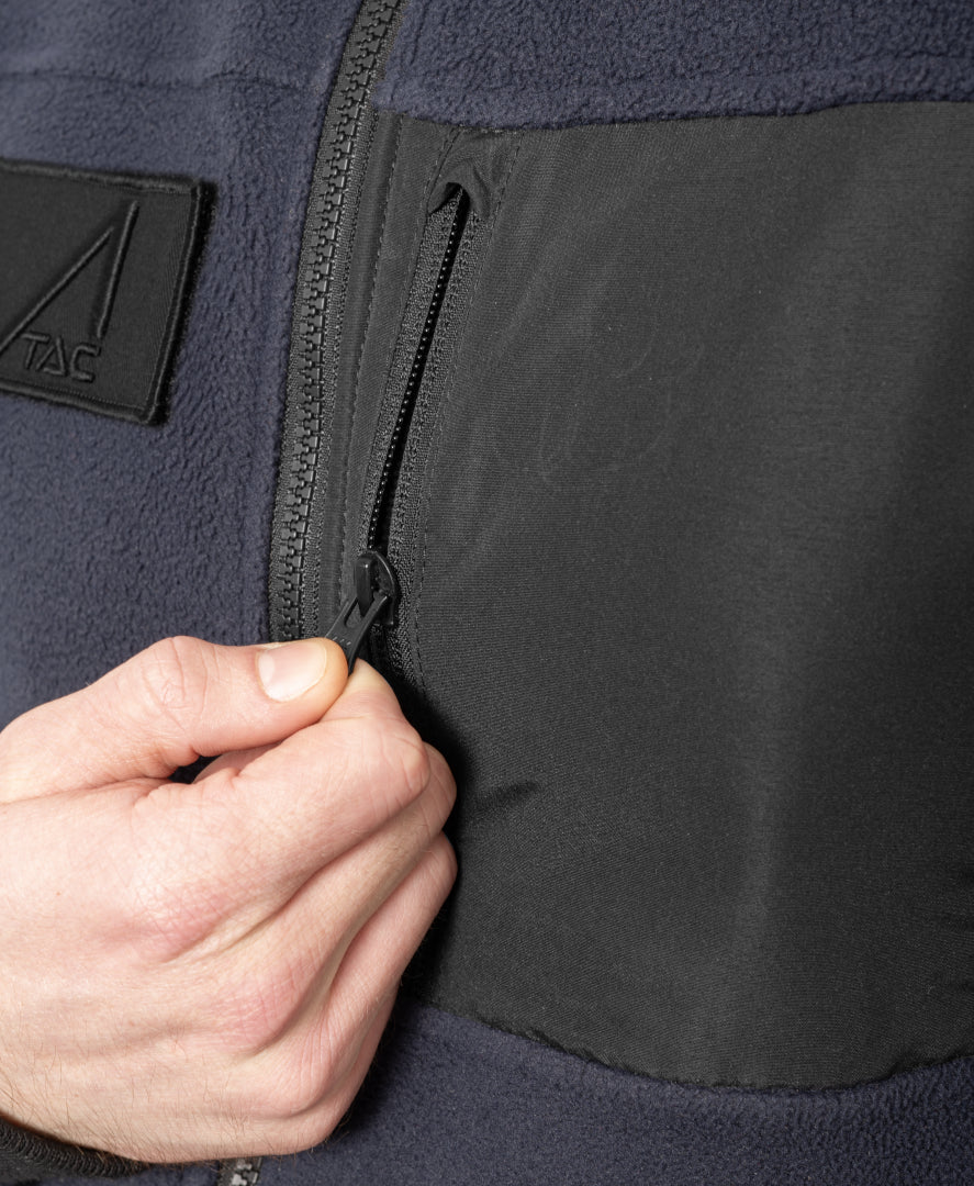 ACE Schakal Fleece-Jacke Slim Fit - taktisch & wärmend - perfekt für Airsoft, Paintball, Trekking & Outdoor