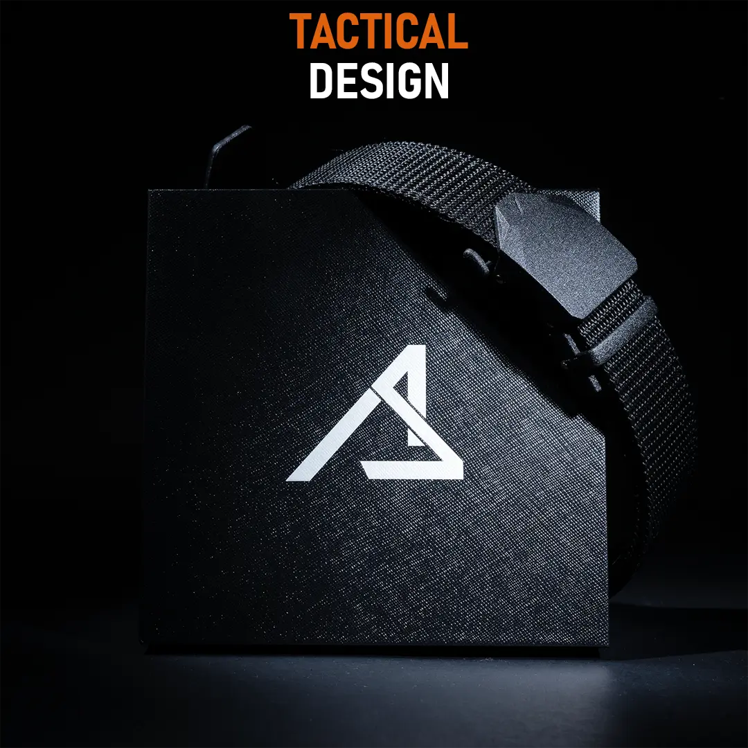 ACE Schakal Army-Gürtel für Männer - taktischer Herren-Hosengürtel mit Schnellverschluss ohne Löcher - Nylon - 102-127 cm