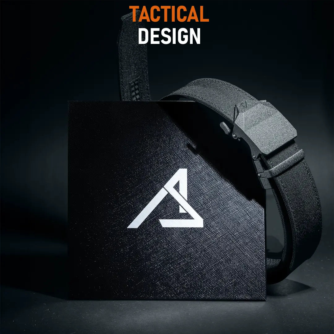 ACE Schakal Army-Gürtel für Männer - taktischer Herren-Hosengürtel mit Schnellverschluss ohne Löcher - Nylon - 102-127 cm