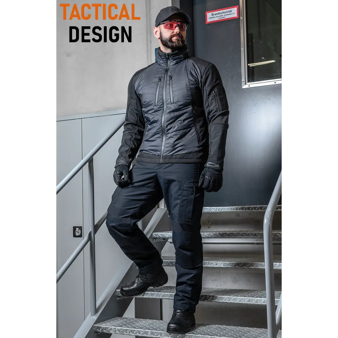 ACE Schakal Herren-Stiefel - Einsatz-Schnürstiefel aus Crazy Horse Leder für Männer - robust und wasserdicht - Schwarz