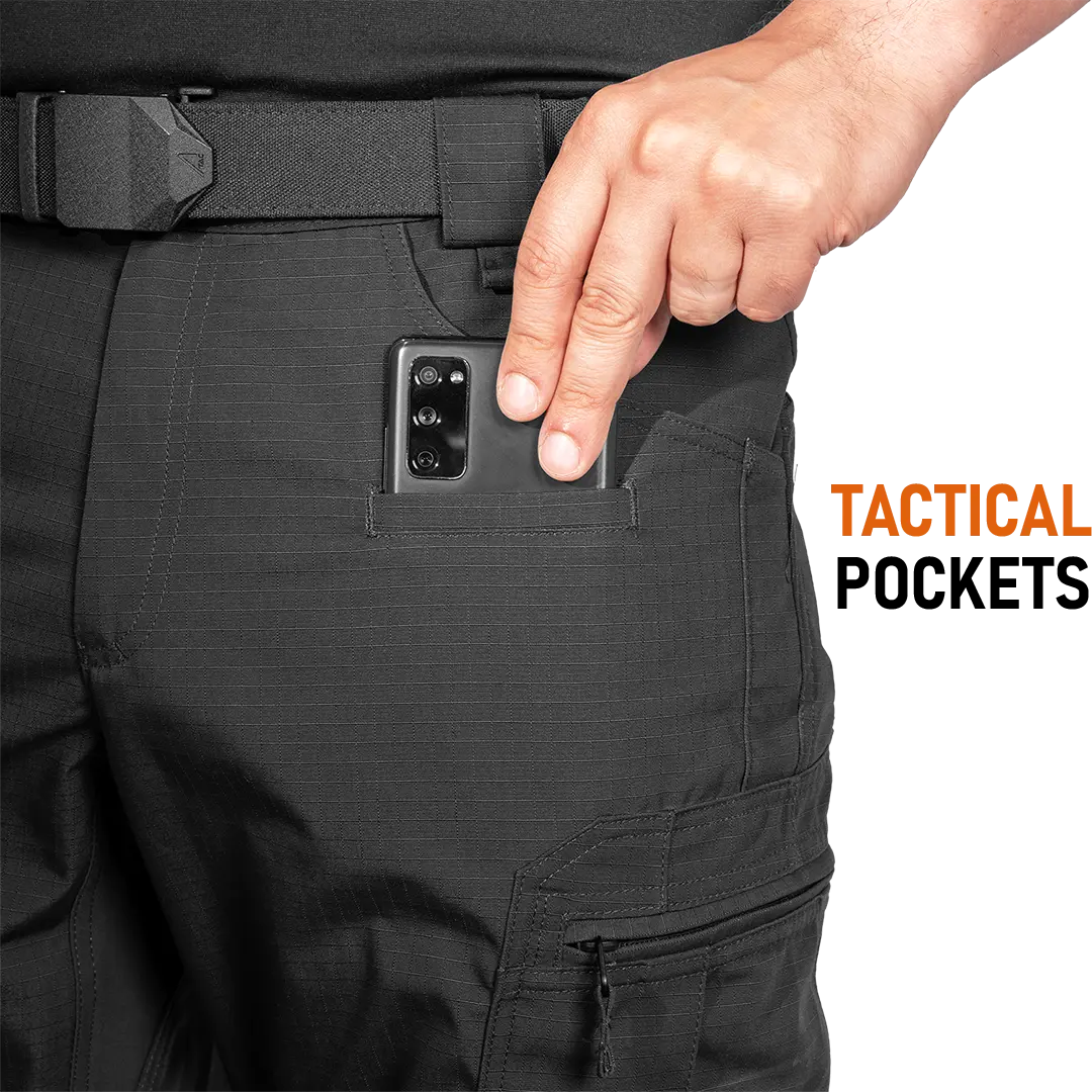 ACE Schakal Einsatzhose - taktische Ripstop-Hose lang für Herren - Wanderhose mit 35% Baumwolle für Männer
