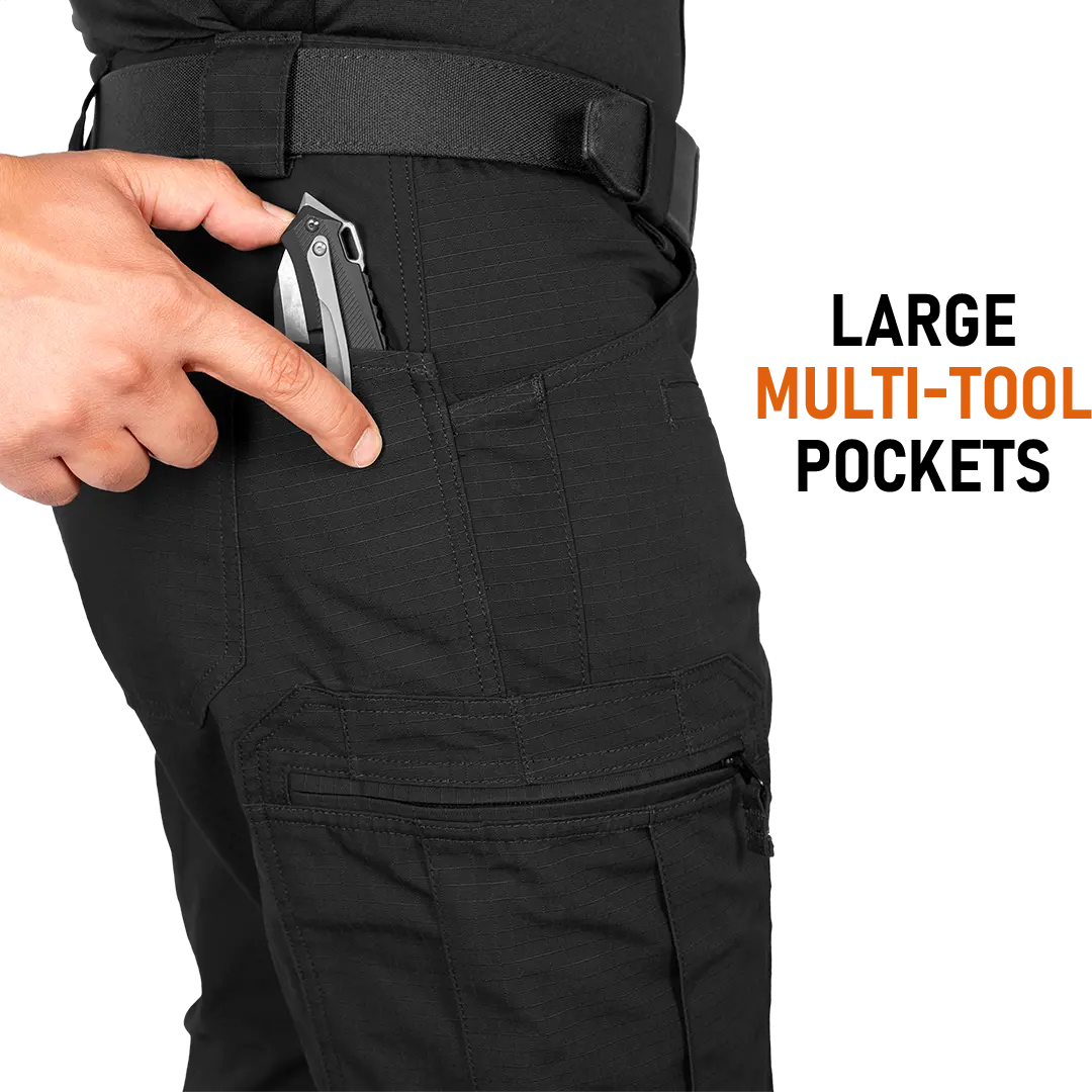 ACE Schakal Einsatzhose - taktische Ripstop-Hose lang für Herren - Wanderhose mit 35% Baumwolle für Männer