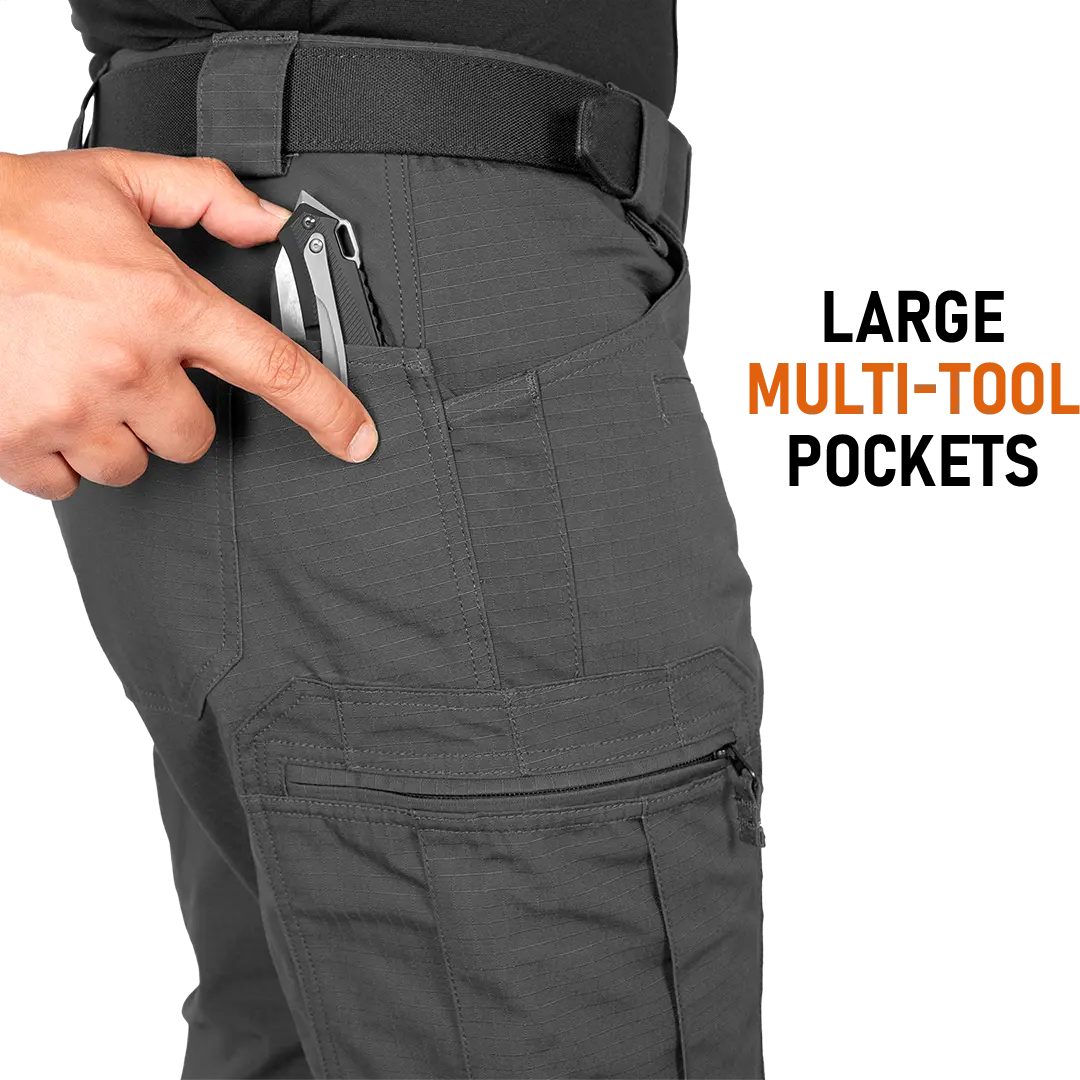 ACE Schakal Einsatzhose - taktische Ripstop-Hose lang für Herren - Wanderhose mit 35% Baumwolle für Männer