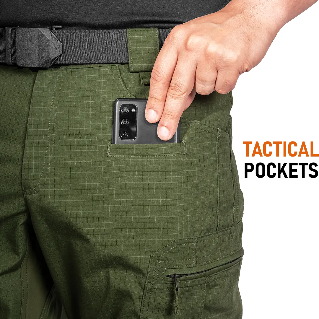 ACE Schakal Einsatzhose - taktische Ripstop-Hose lang für Herren - Wanderhose mit 35% Baumwolle für Männer