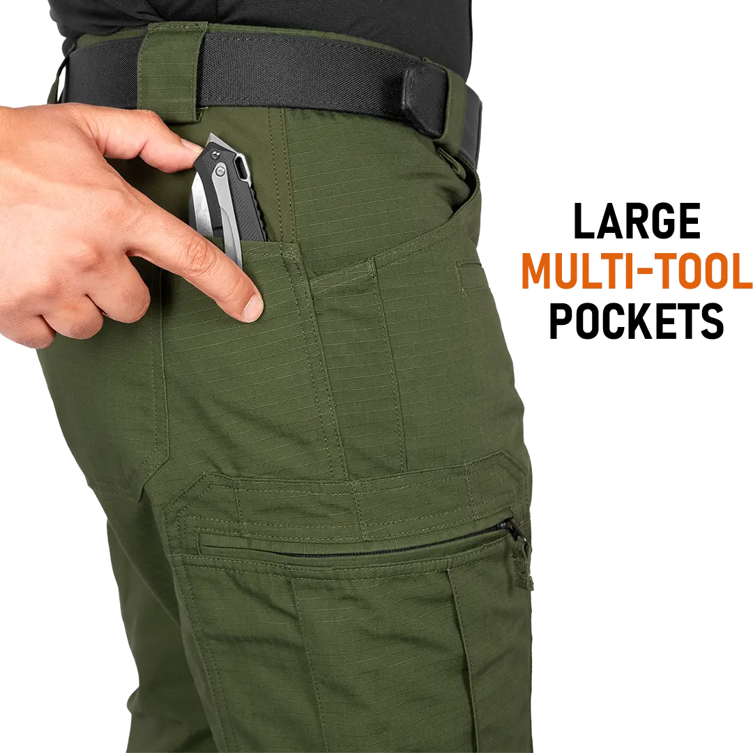 ACE Schakal Einsatzhose - taktische Ripstop-Hose lang für Herren - Wanderhose mit 35% Baumwolle für Männer