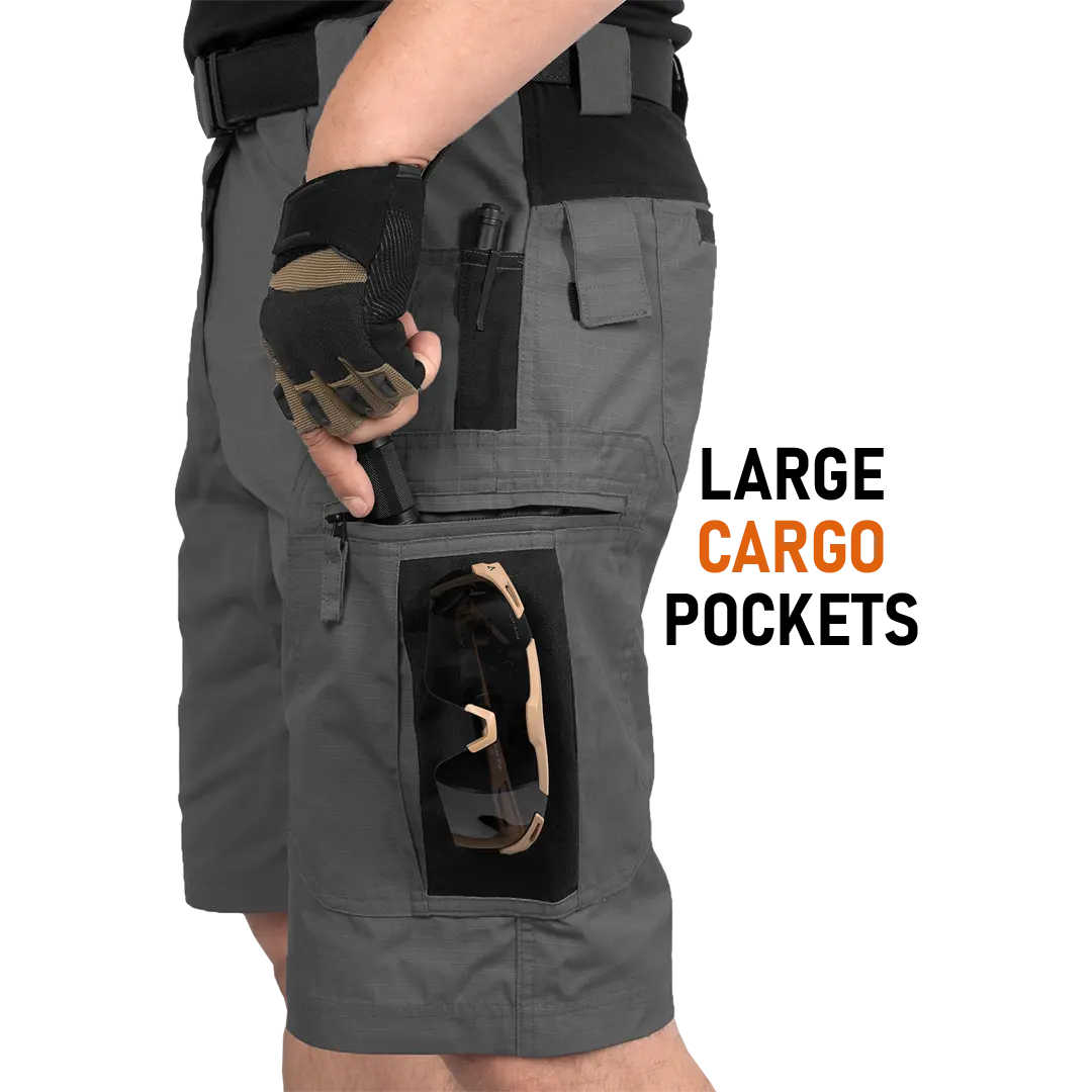 ACE Schakal Cargo-Hose kurz - Einsatz-Shorts mit Stretch-Bund für Männer - taktische Outdoor-Hosen für Herren