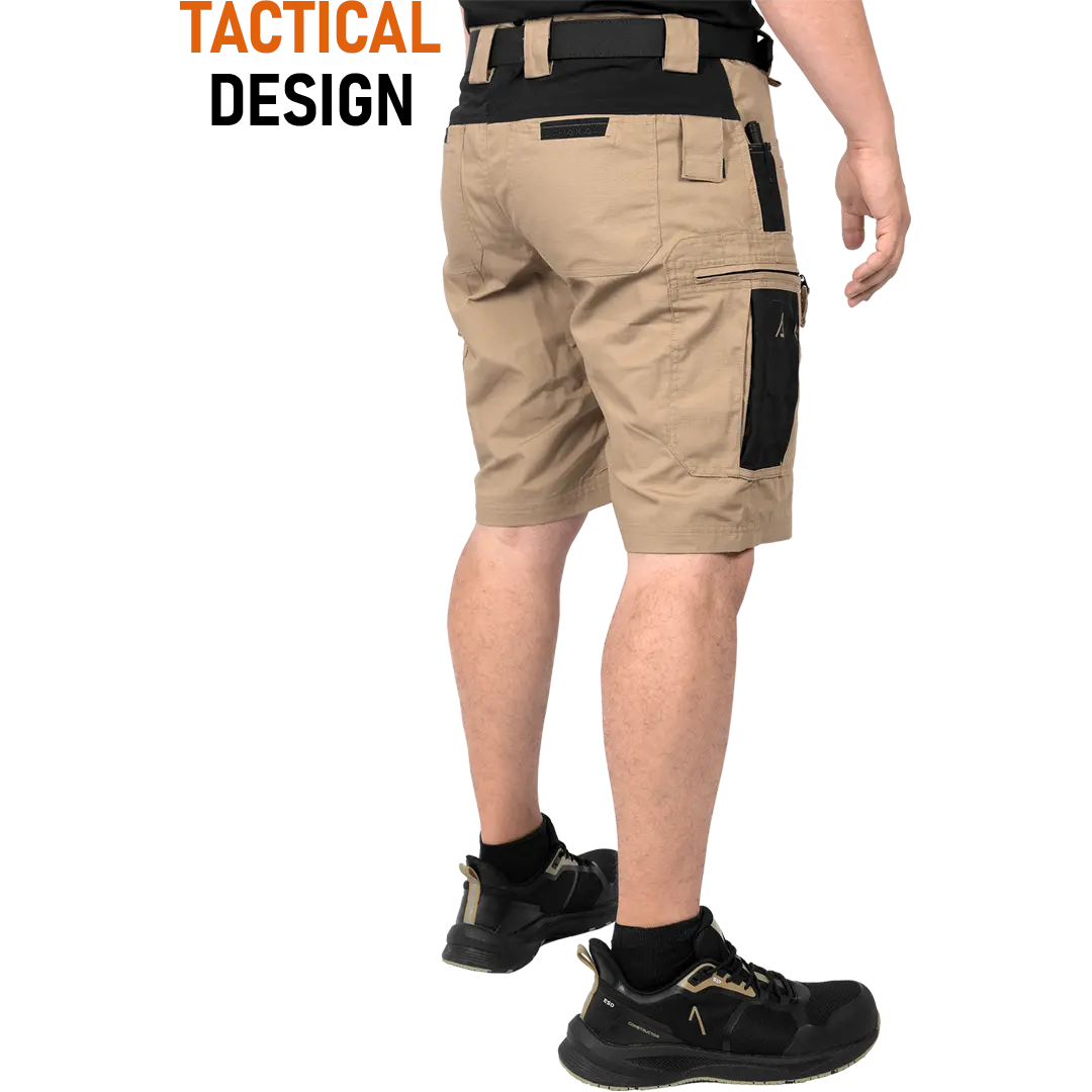 ACE Schakal Cargo-Hose kurz - Einsatz-Shorts mit Stretch-Bund für Männer - taktische Outdoor-Hosen für Herren
