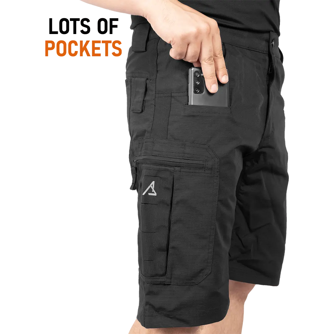 ACE Schakal Cargo-Hose kurz - Einsatz-Shorts mit Stretch-Bund für Männer - taktische Outdoor-Hosen für Herren