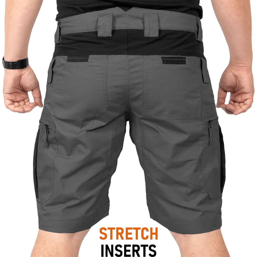 ACE Schakal Cargo-Hose kurz - Einsatz-Shorts mit Stretch-Bund für Männer - taktische Outdoor-Hosen für Herren