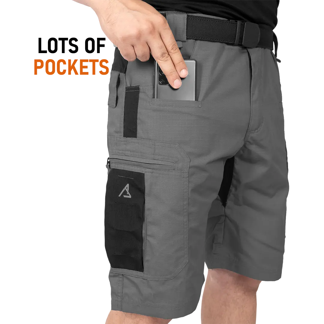 ACE Schakal Cargo-Hose kurz - Einsatz-Shorts mit Stretch-Bund für Männer - taktische Outdoor-Hosen für Herren