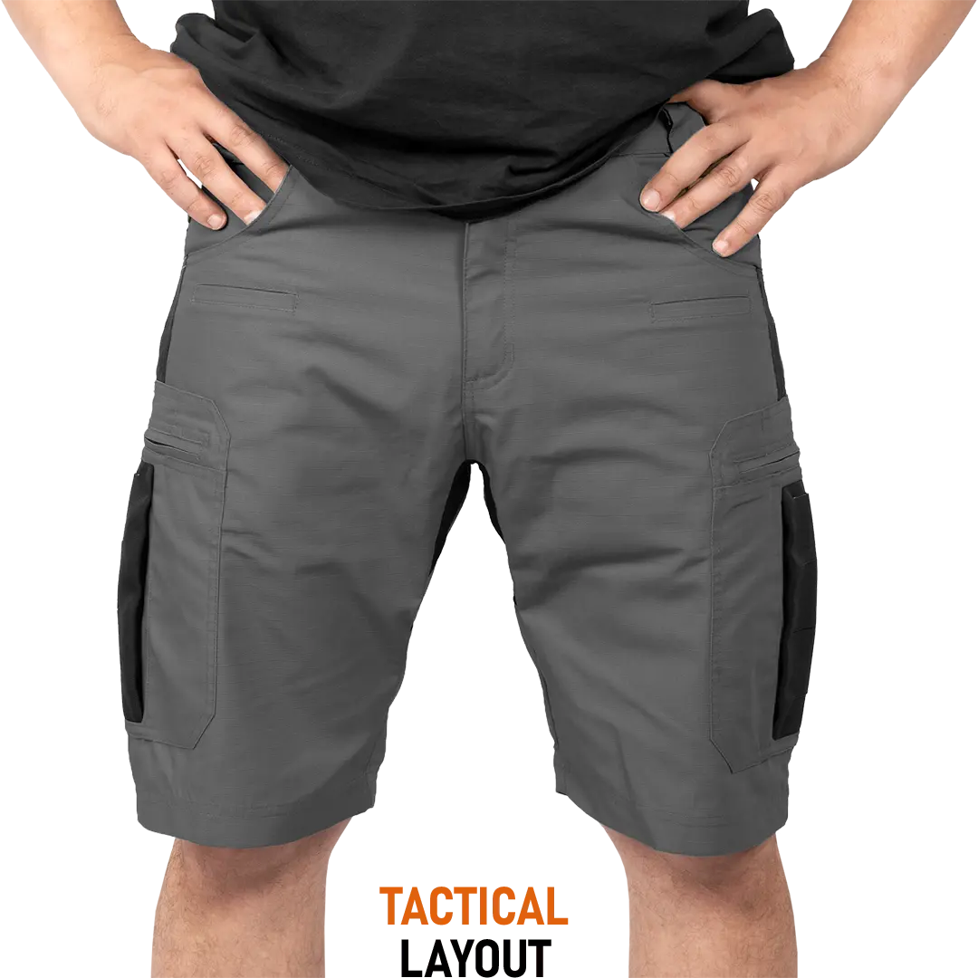 ACE Schakal Cargo-Hose kurz - Einsatz-Shorts mit Stretch-Bund für Männer - taktische Outdoor-Hosen für Herren