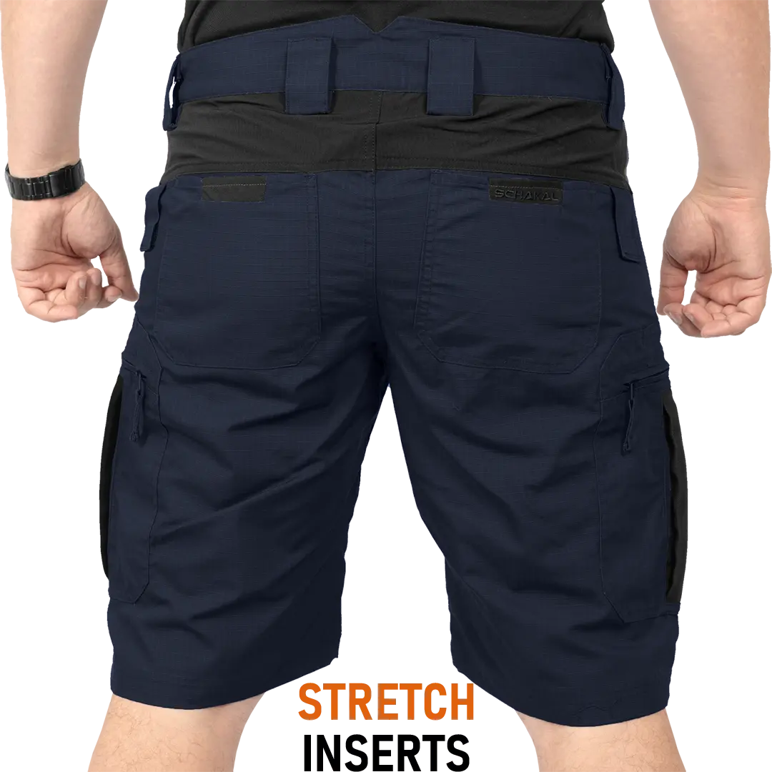 ACE Schakal Cargo-Hose kurz - Einsatz-Shorts mit Stretch-Bund für Männer - taktische Outdoor-Hosen für Herren