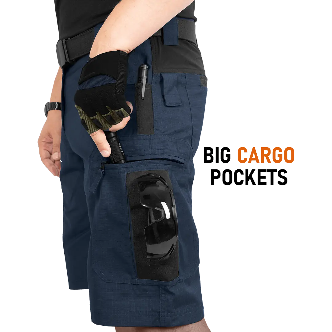 ACE Schakal Cargo-Hose kurz - Einsatz-Shorts mit Stretch-Bund für Männer - taktische Outdoor-Hosen für Herren