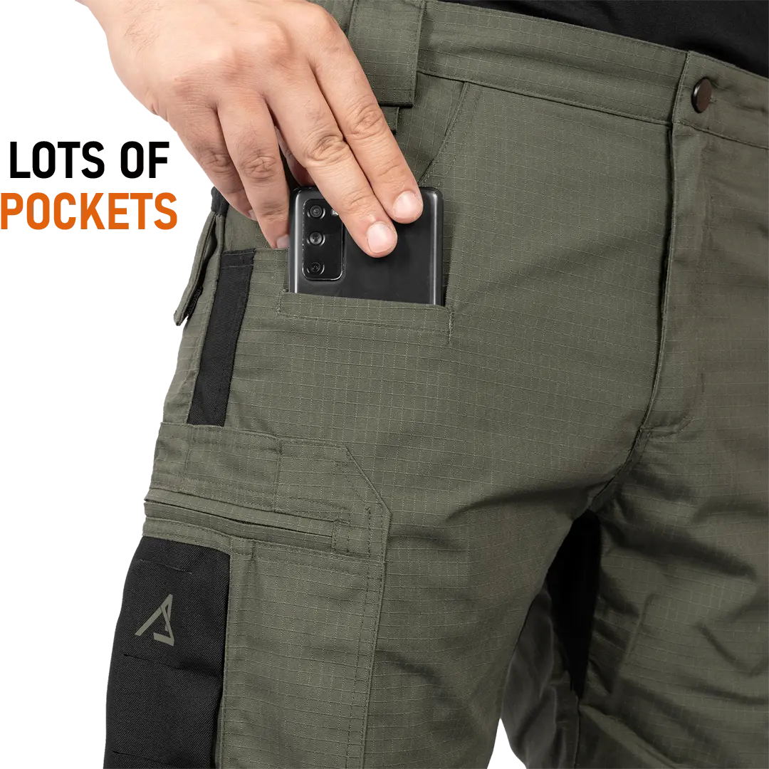 ACE Schakal Cargo-Hose kurz - Einsatz-Shorts mit Stretch-Bund für Männer - taktische Outdoor-Hosen für Herren