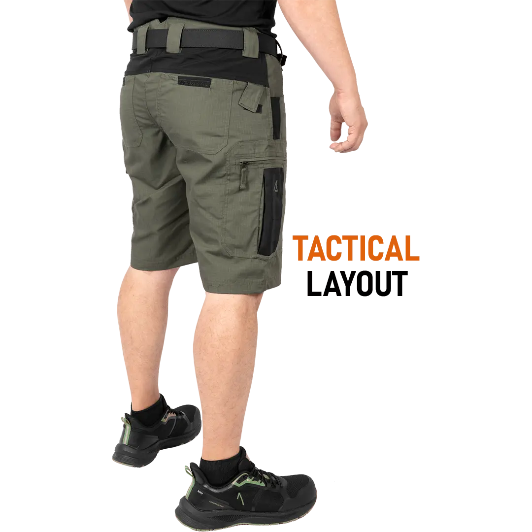 ACE Schakal Cargo-Hose kurz - Einsatz-Shorts mit Stretch-Bund für Männer - taktische Outdoor-Hosen für Herren