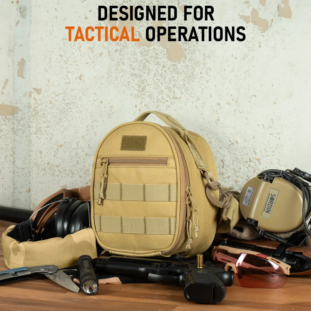 ACE Schakal Gehörschützer-Tasche - Tragetasche kompatibel mit Kapsel-Gehörschutz von Sordin, Howard Leight uvm.