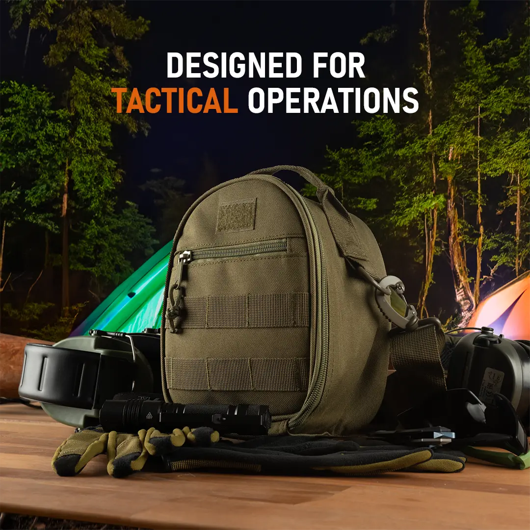 ACE Schakal Gehörschützer-Tasche - Tragetasche kompatibel mit Kapsel-Gehörschutz von Sordin, Howard Leight uvm.