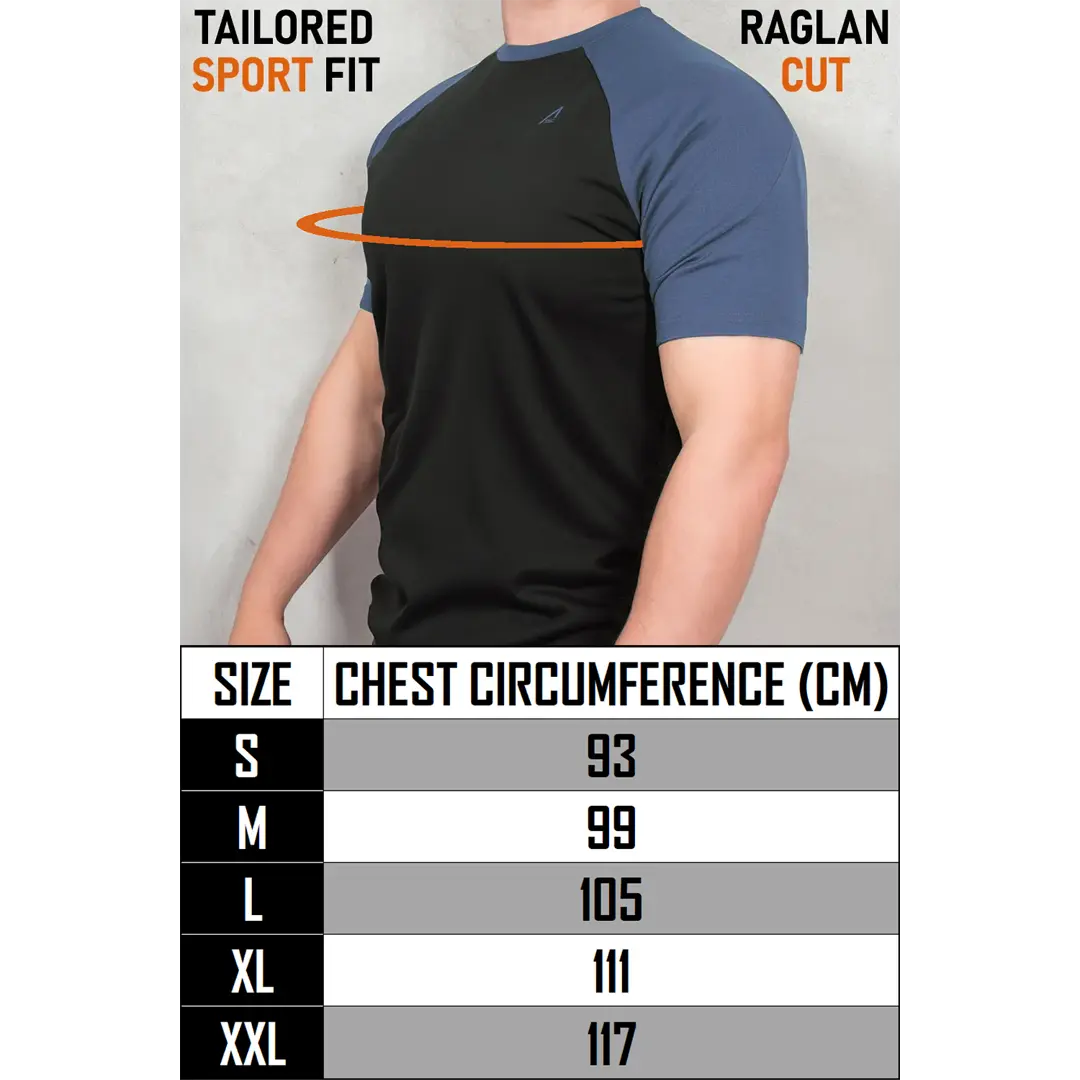 ACE Schakal Einsatz-Tshirt - taktisches T-Shirt für Herren - Kurzarm Outdoor-Shirt mit Raglan-Ärmeln für Männer