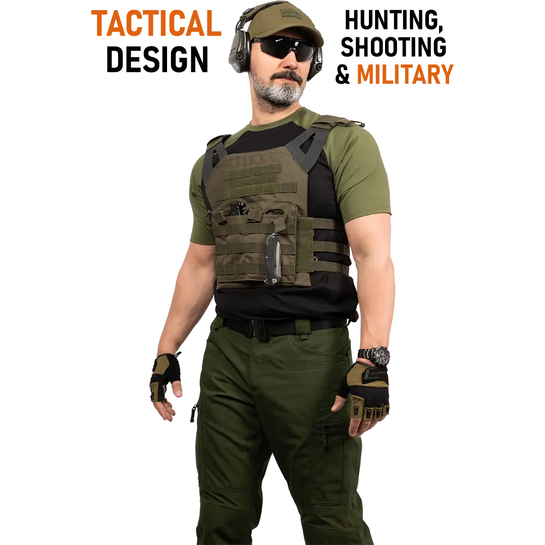 ACE Schakal Einsatz-Tshirt - taktisches T-Shirt für Herren - Kurzarm Outdoor-Shirt mit Raglan-Ärmeln für Männer