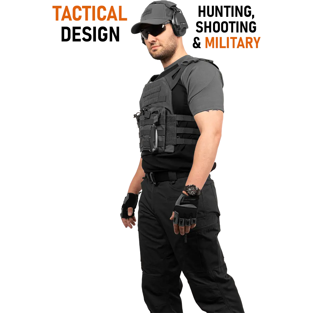 ACE Schakal Einsatz-Tshirt - taktisches T-Shirt für Herren - Kurzarm Outdoor-Shirt mit Raglan-Ärmeln für Männer