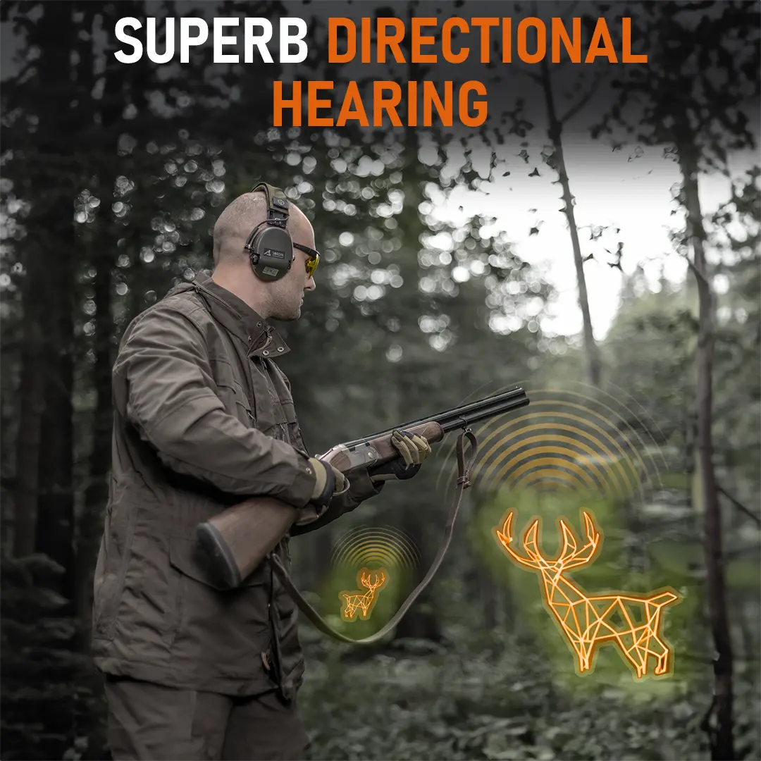 ACE Schakal by Sordin Kapsel-Gehörschutz - aktiv & elektronisch - Kapsel-Gehörschützer für Jagd & Schießsport