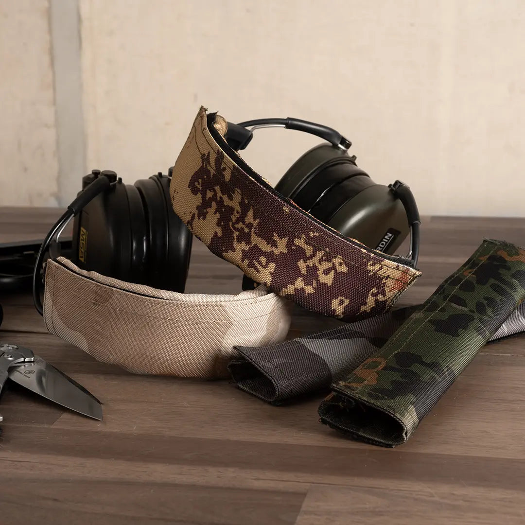 ACE Schakal Kopfband für Sordin Supreme Pro, Pro-X, MIL etc. - Gehörschutz-Kopfband mit Camouflage-Muster
