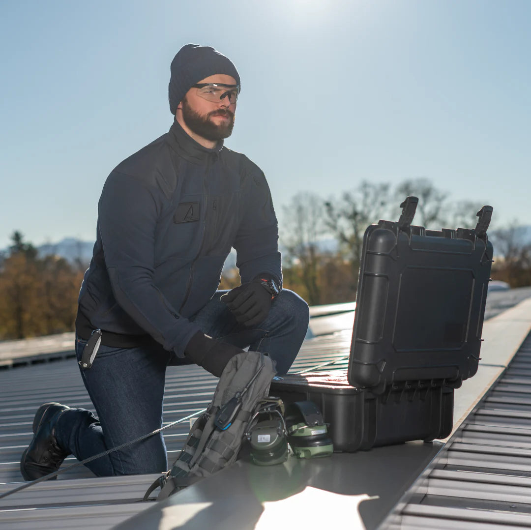 ACE Schakal Fleece-Jacke Slim Fit - taktisch & wärmend - perfekt für Airsoft, Paintball, Trekking & Outdoor