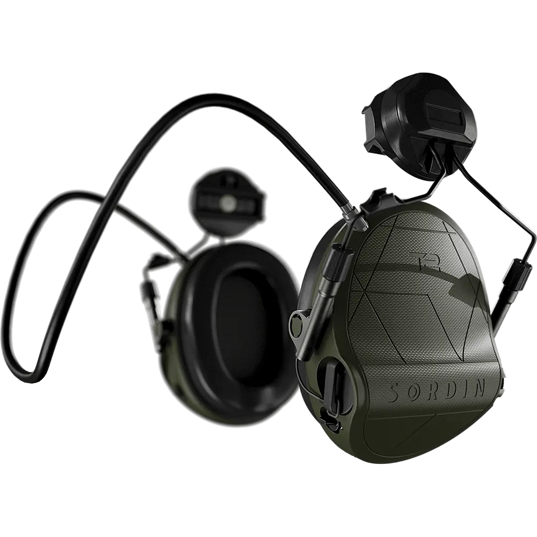 Sordin Supreme T2 Kapsel-Gehörschutz aktiv mit ARC-Adapter