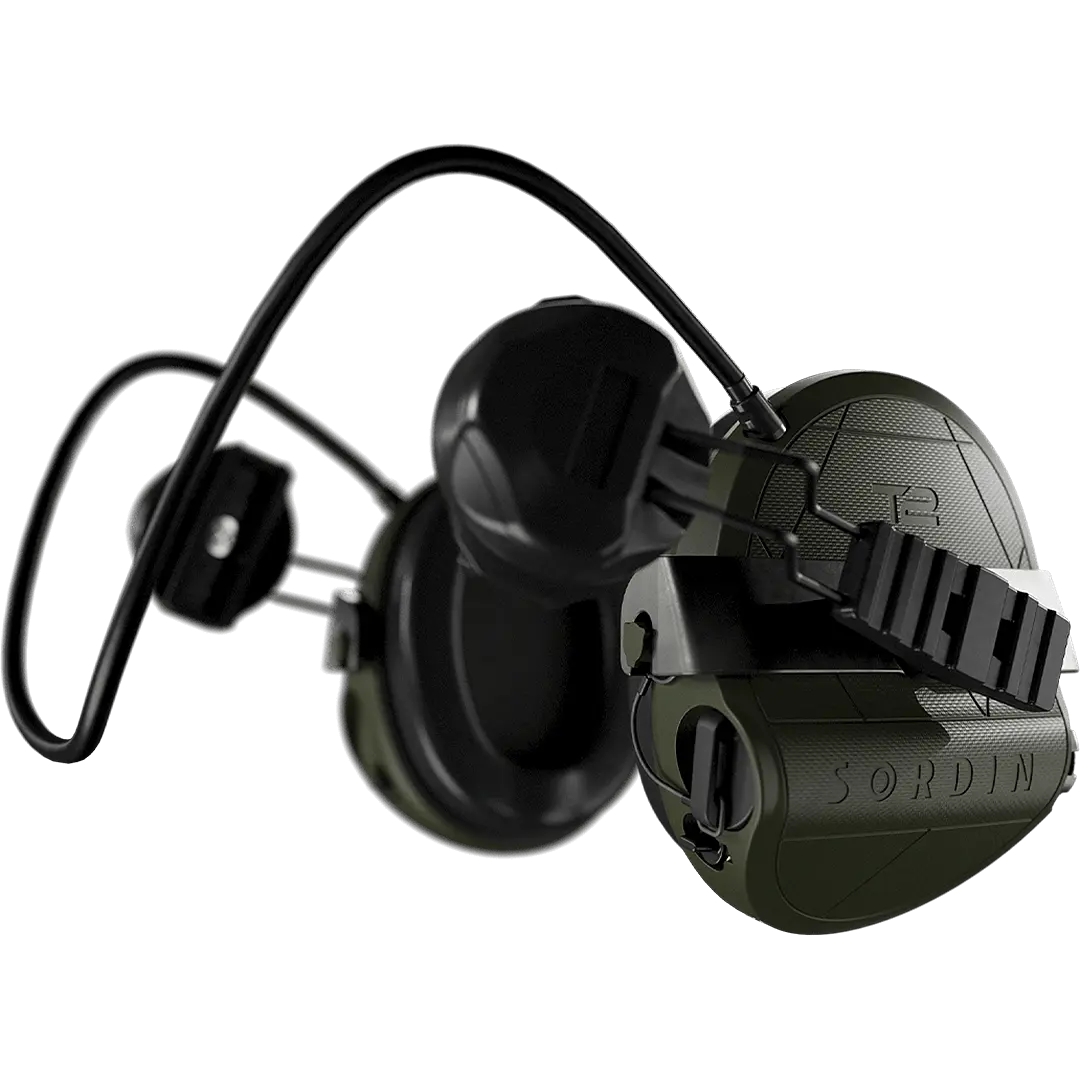 Sordin Supreme T2 Kapsel-Gehörschutz aktiv mit Rear-ARC-Adapter
