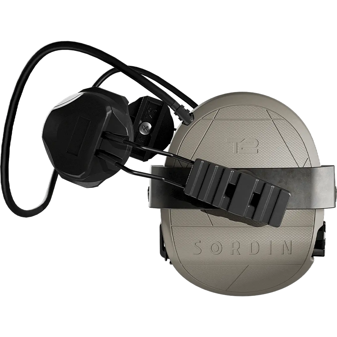 Sordin Supreme T2 Kapsel-Gehörschutz aktiv mit Rear-ARC-Adapter