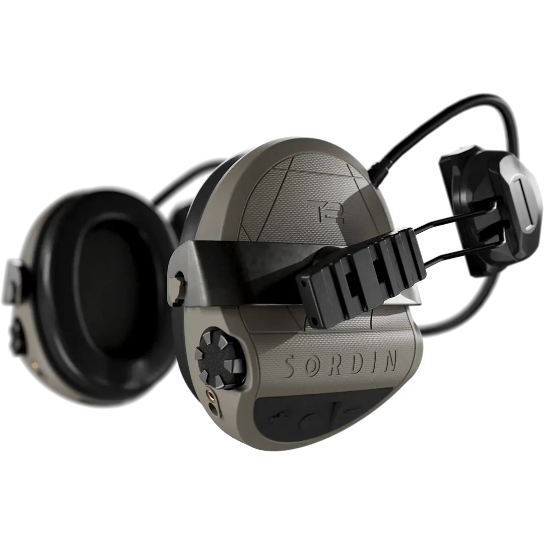 Sordin Supreme T2 Kapsel-Gehörschutz aktiv mit Rear-ARC-Adapter